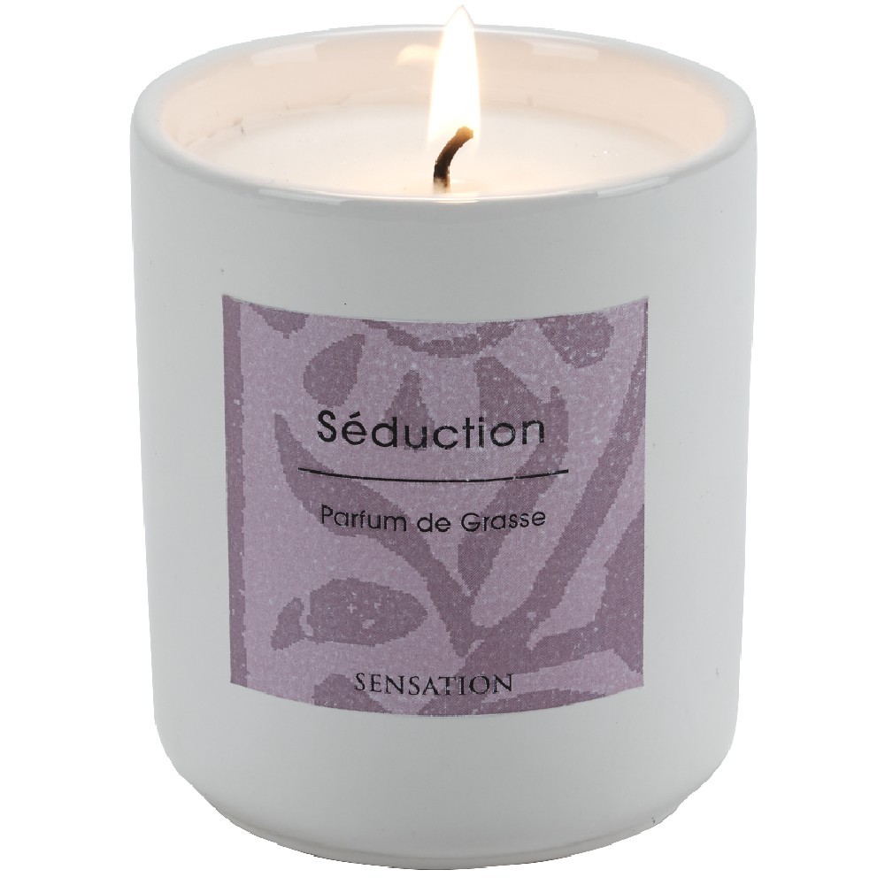 Bougie Parfumée Mégara - 175g, Cire, Parfum Gourmand, Fabriquée Main En France